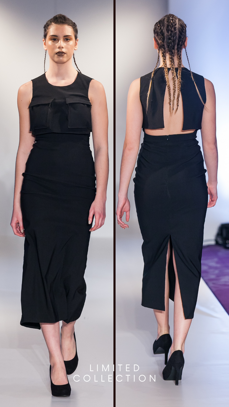 Gia Sublime Black Dress Runway