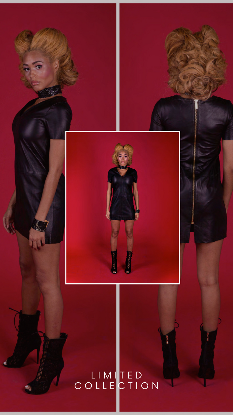 Gia Short Leather Dress