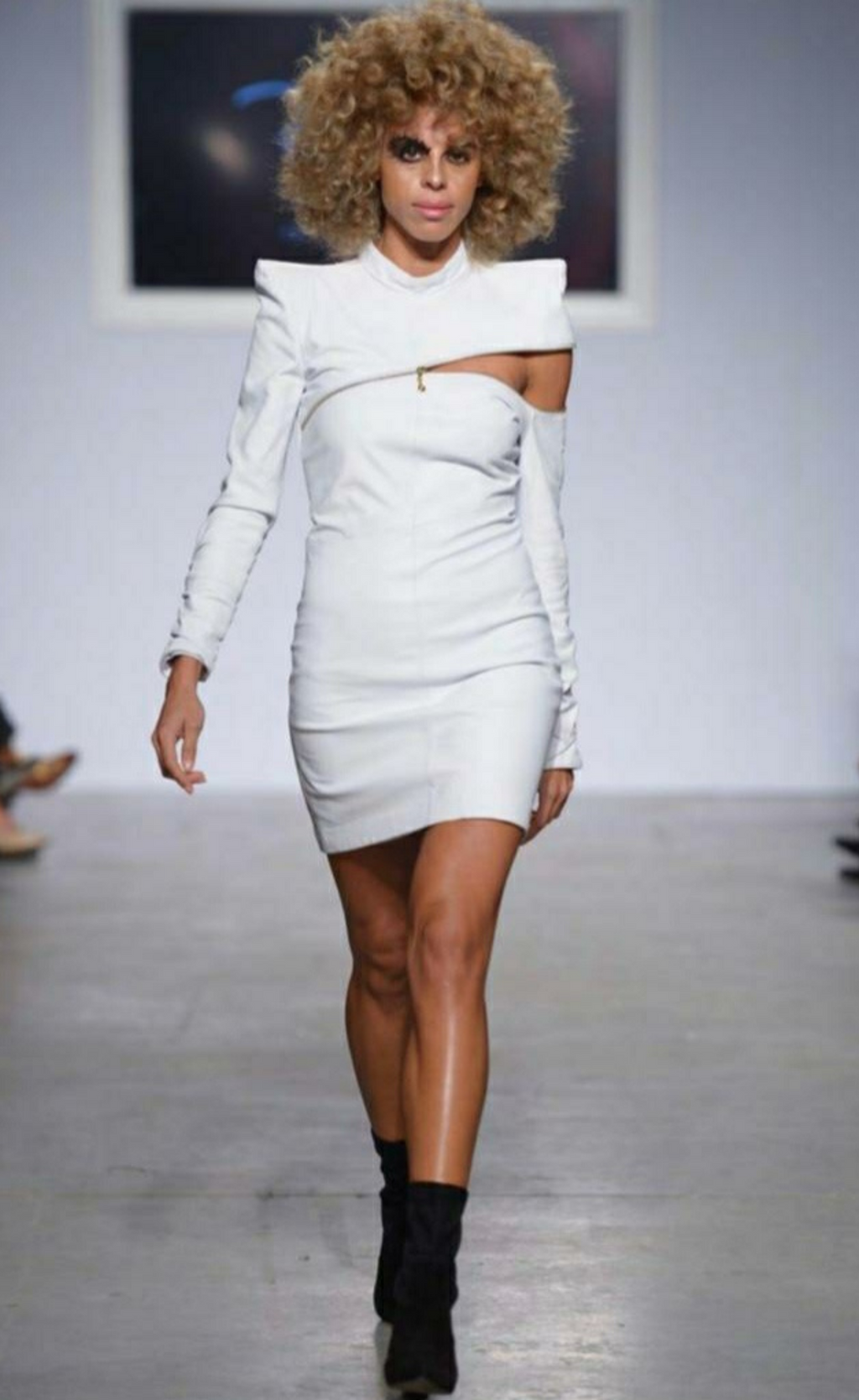 SIGNATURE White Leather Dress