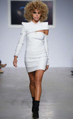 SIGNATURE White Leather Dress